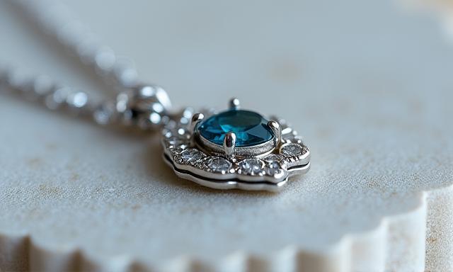Close-up shot of small intricate jewelry taken with macro photography.